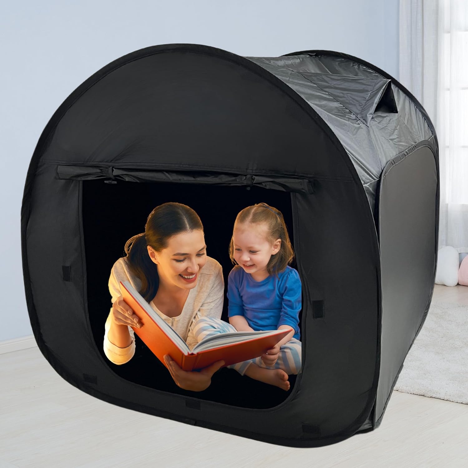 sensory tent Upgraded Large Sensory Tent for Kids & Adults 47x47x47in- CPC Certifie – lukidoki