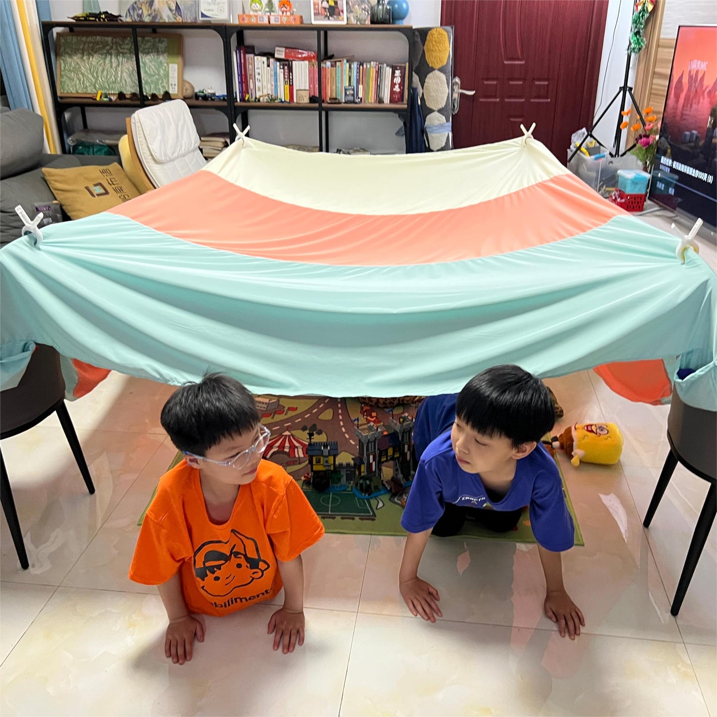 Blanket Fort Building Kit for Kids - Mint | Creative Indoor & Outdoor Play Tent | CPC Certified