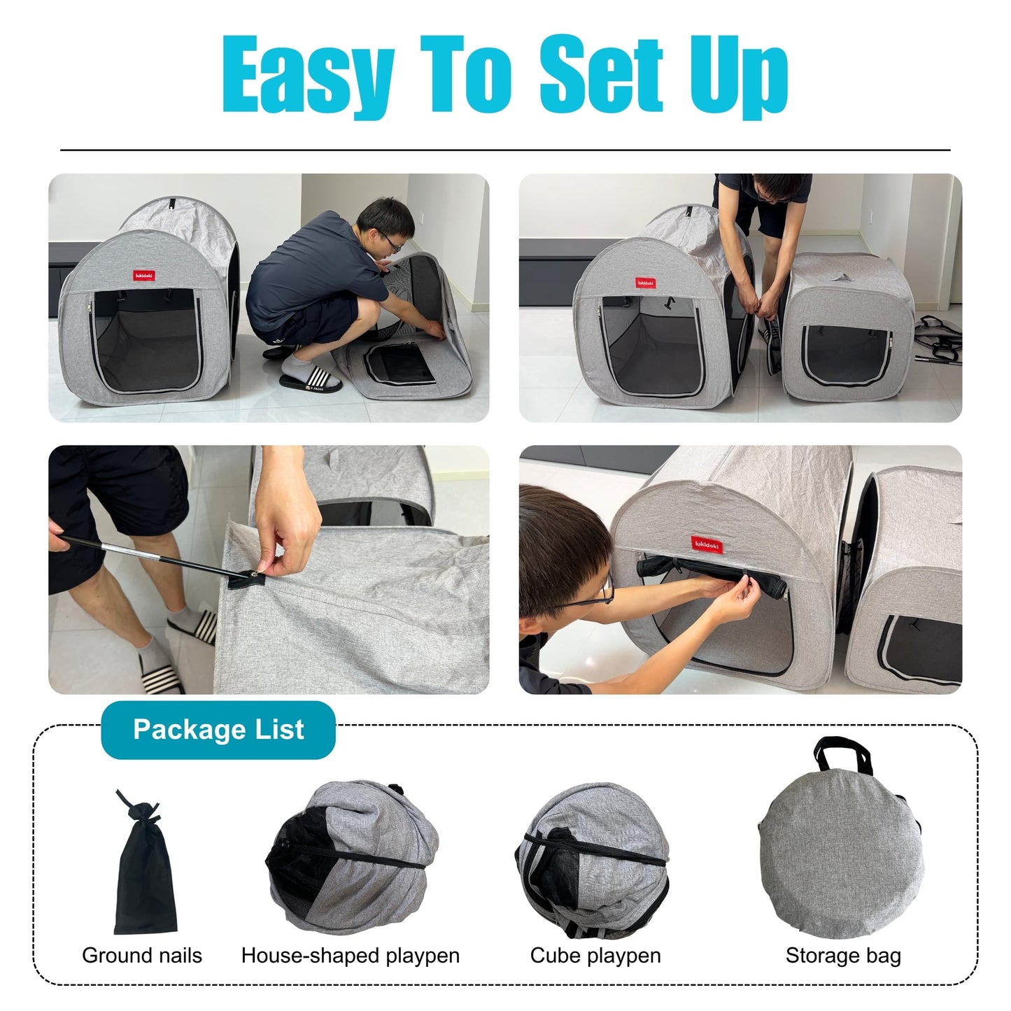 2-in-1 Pop Up Cat Playpen Tent – Portable Indoor/Outdoor Pet Playpen for Cats & Small Pets