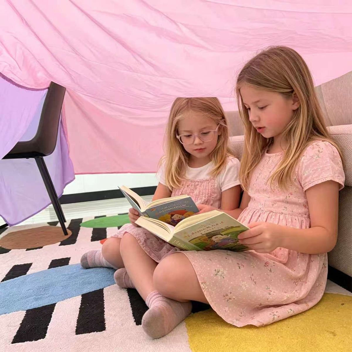 10'x10' Blanket Fort Building Kit for Kids, CPC Certified