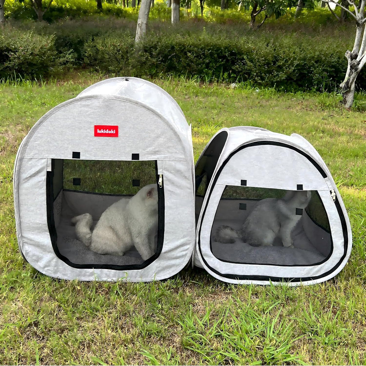 2-in-1 Pop-up Portable Cat Playpen