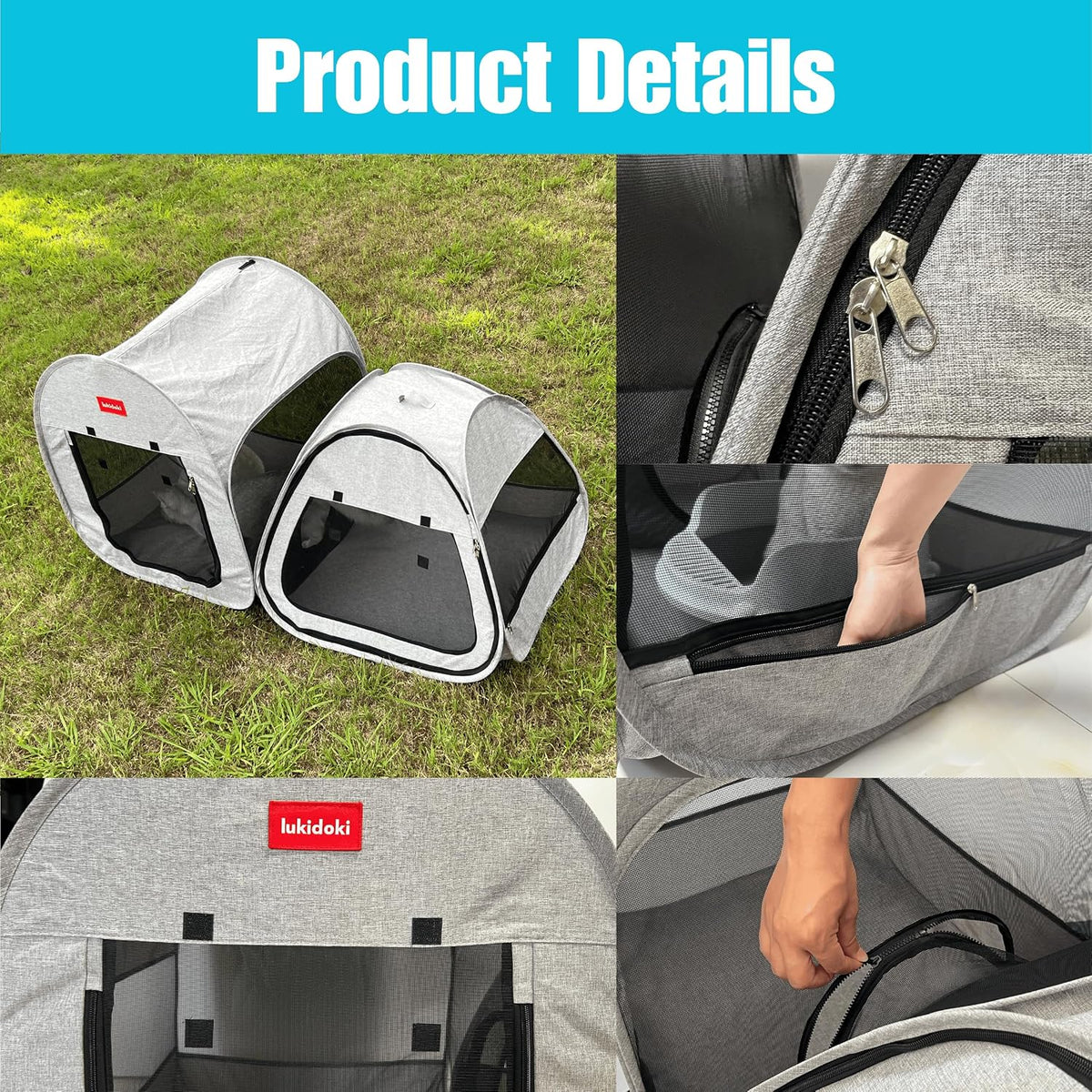 2-in-1 Pop-up Portable Cat Playpen