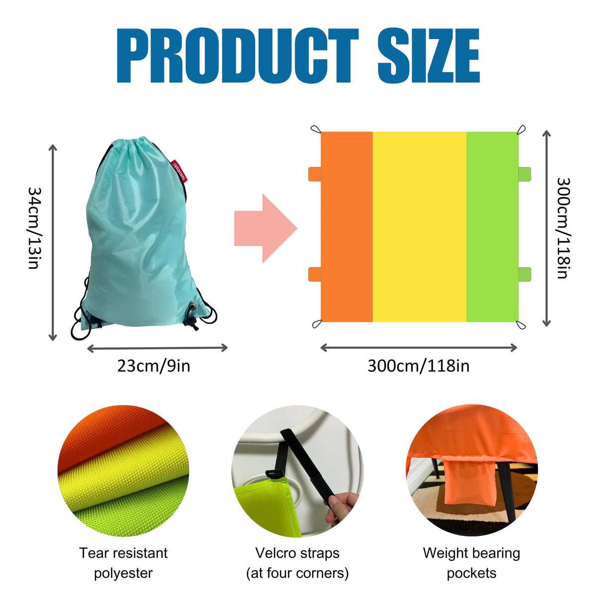 10'x10' Blanket Fort Building Kit for Kids, CPC Certified