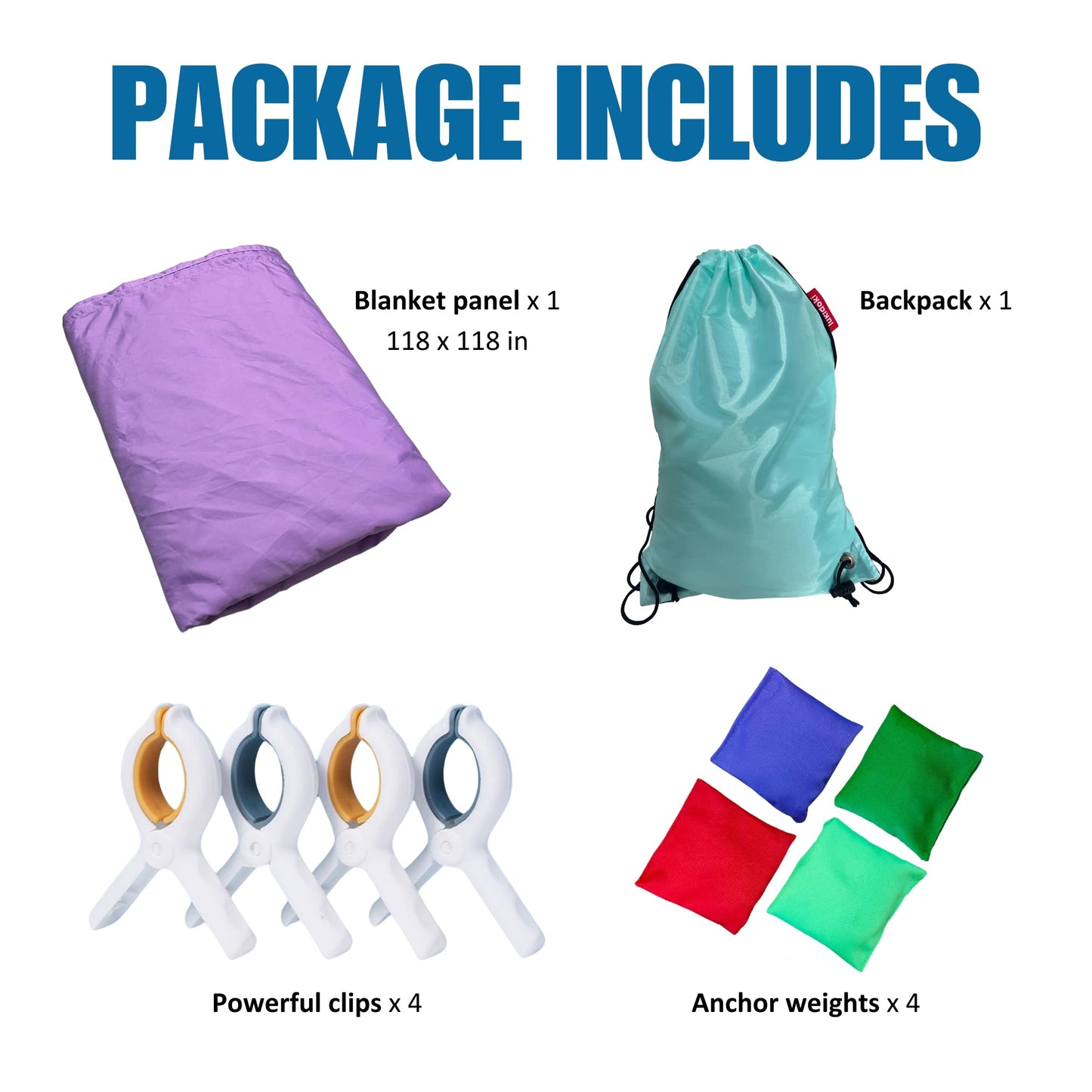 Magic Blanket Fort Building Kit for Kids - Lavender | Creative Indoor & Outdoor Play Tent | CPC Certified