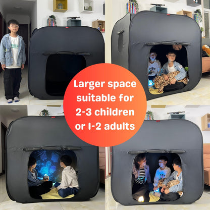 sensory tent adults Upgraded Extra Large Sensory Tent for Kids 47x47x47in- CPC Certified, – lukidoki