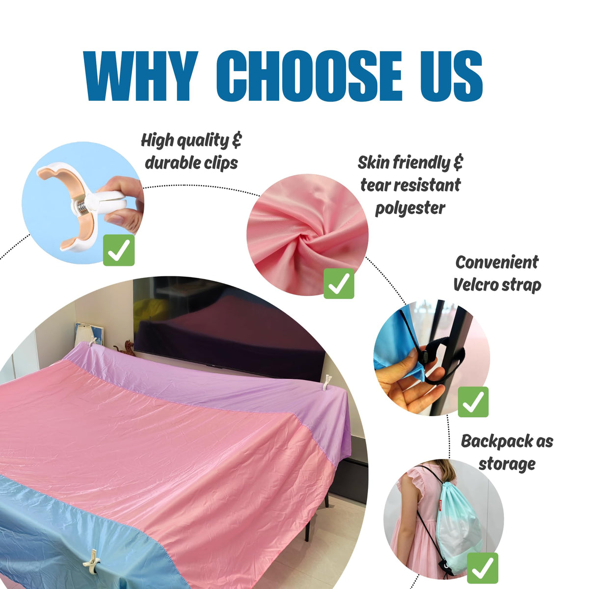 10'x10' Blanket Fort Building Kit for Kids, CPC Certified